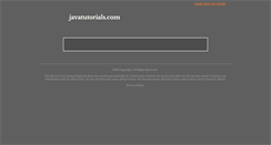 Desktop Screenshot of javatutorials.com